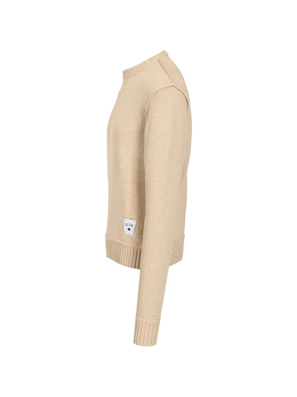  Arte Antwerp Label-patch Sweater - Neutrals 