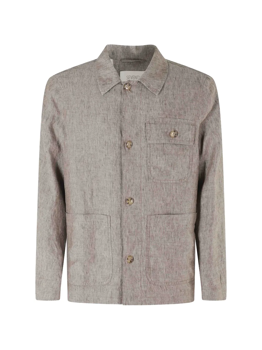 Seventy button-up pocket-detail jacket - Toni neutri