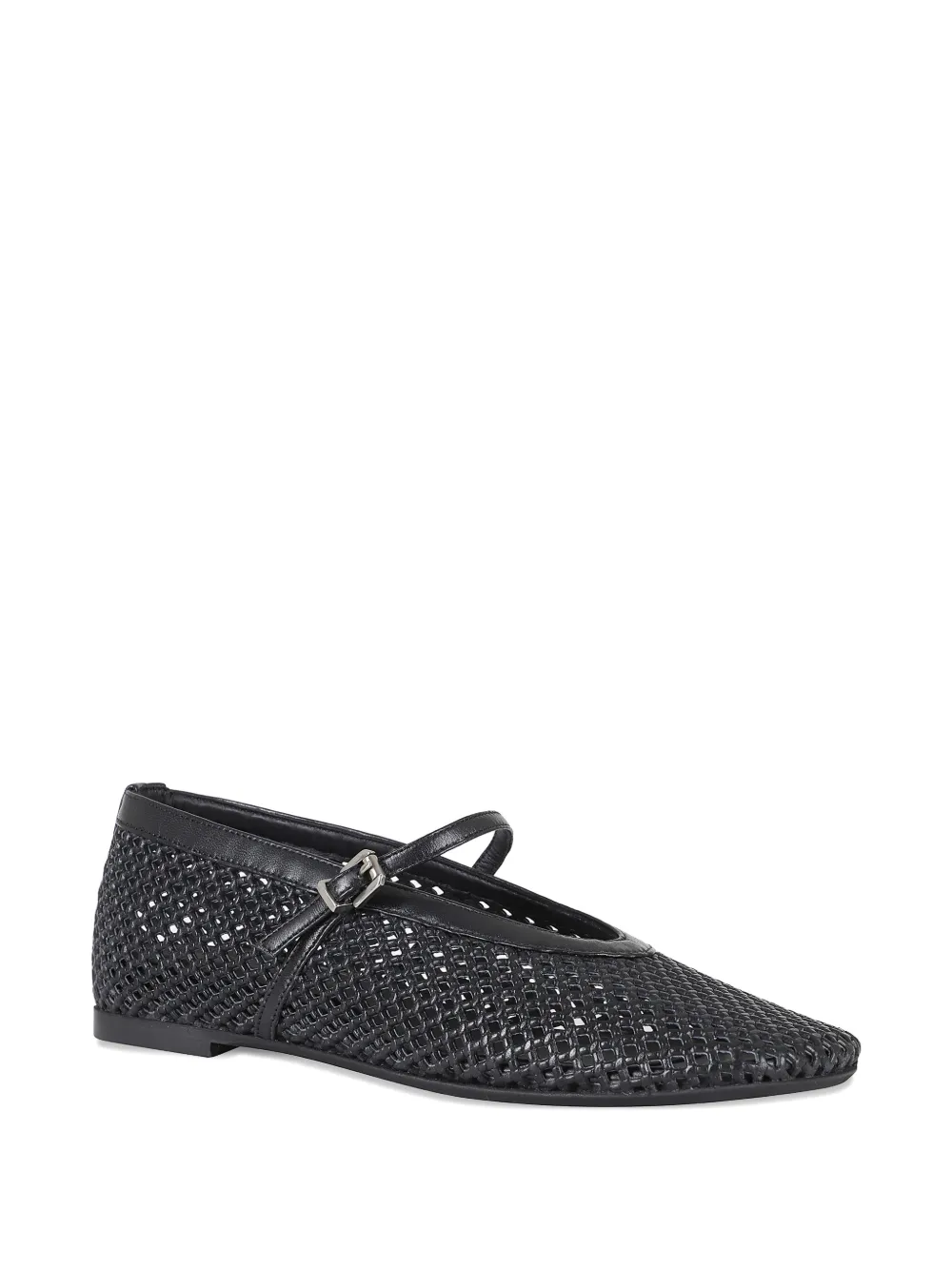  Poeve Leather Ballet Flats - Black 