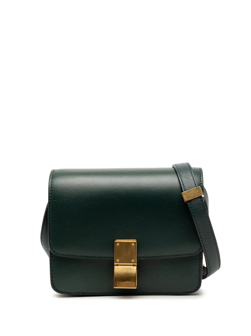 Celine Pre-Owned 2017 Small Calfskin Classic Box crossbody bag - Verde