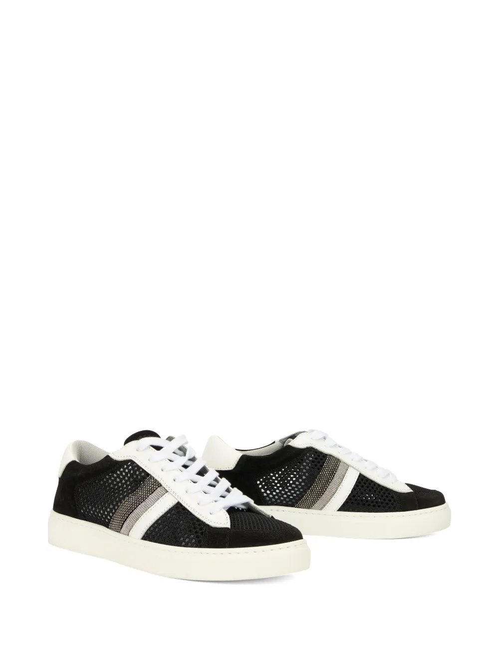 Fabiana Filippi Low Profile sneakers met vlakken Zwart