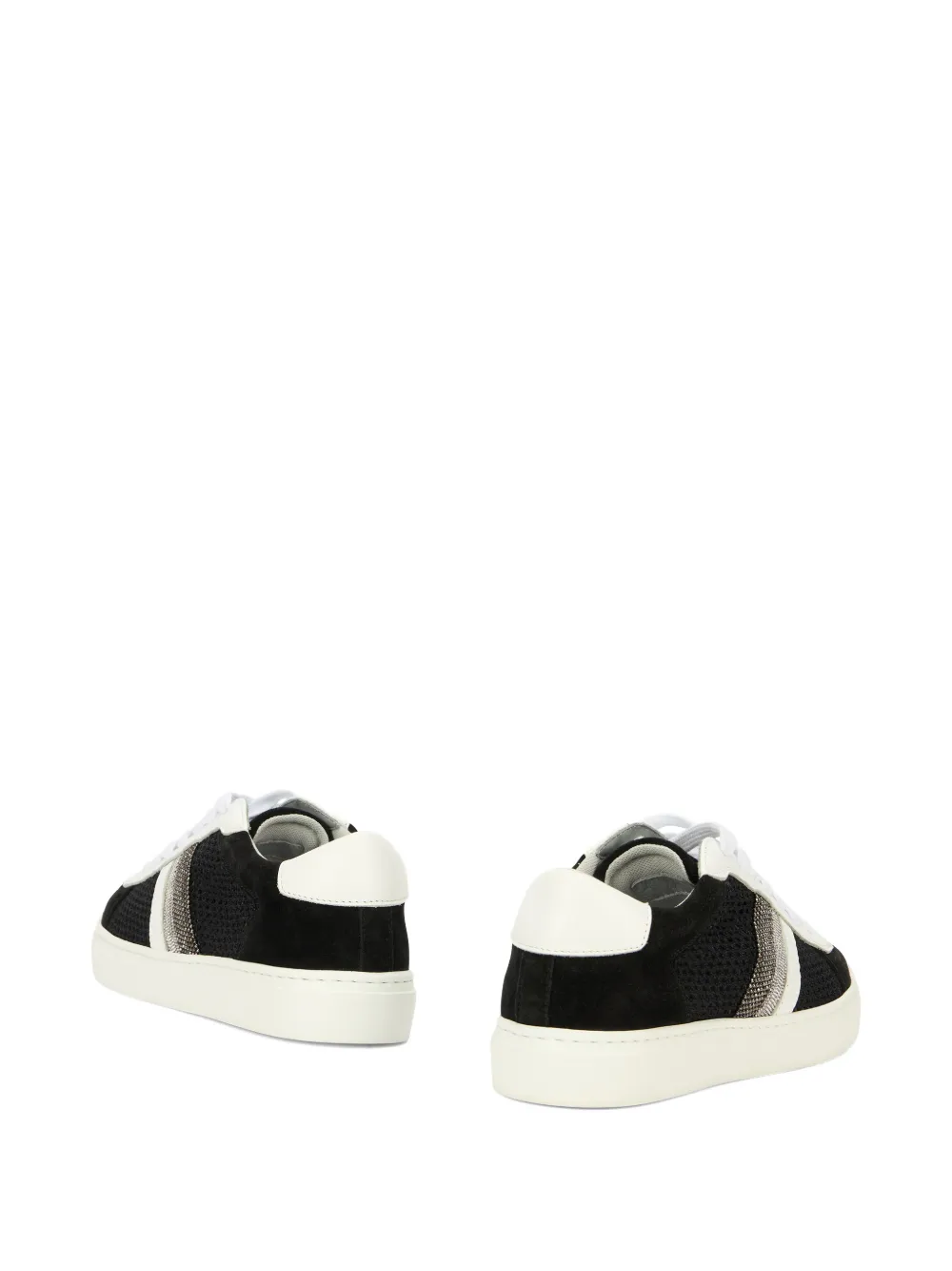 Fabiana Filippi Low Profile sneakers met vlakken Zwart