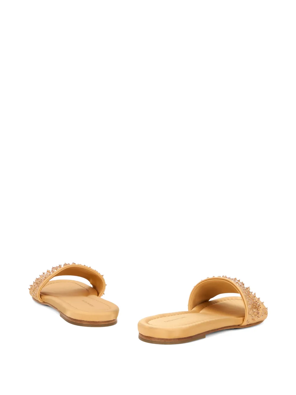 Fabiana Filippi sequin beaded sandal Beige