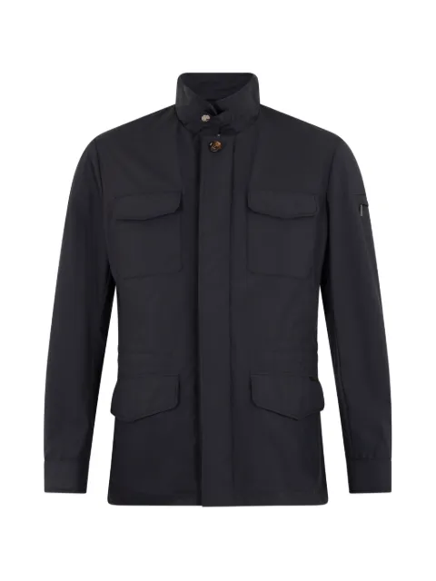 Moorer flap-pocket collar jacket