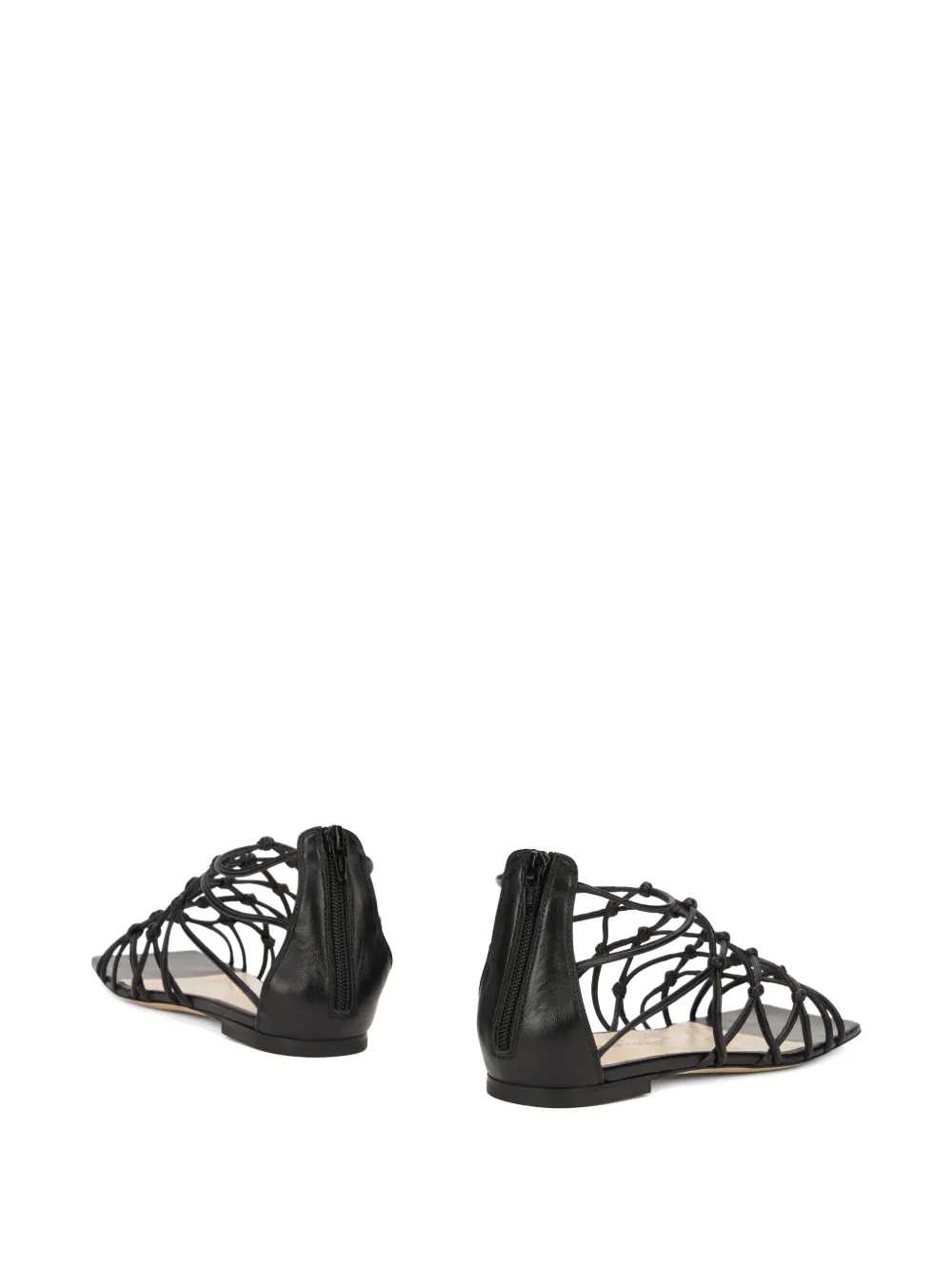 Fabiana Filippi lace sandal Zwart