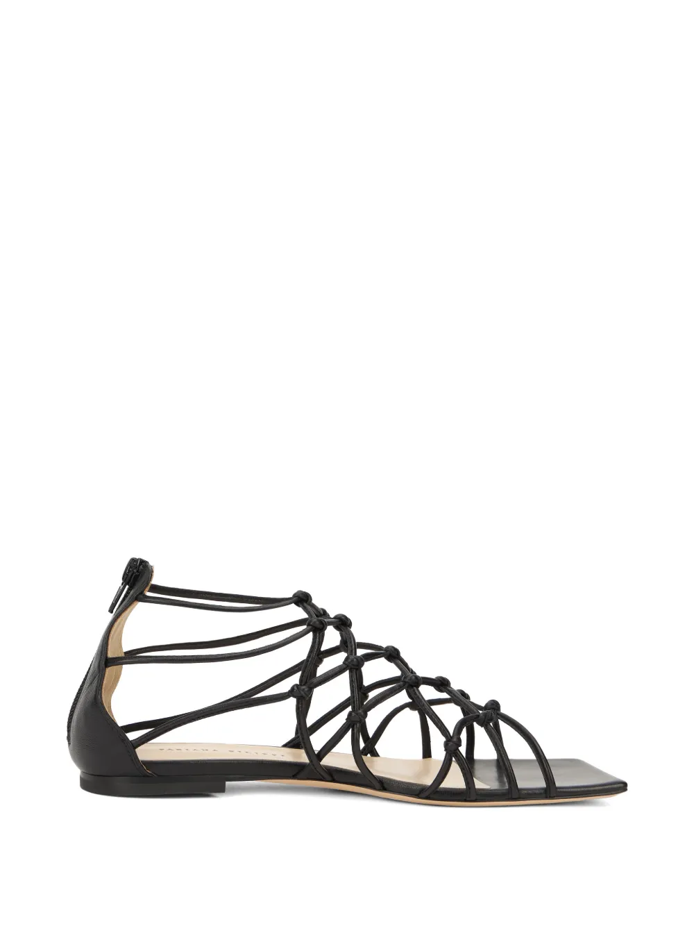 Fabiana Filippi lace sandal Zwart