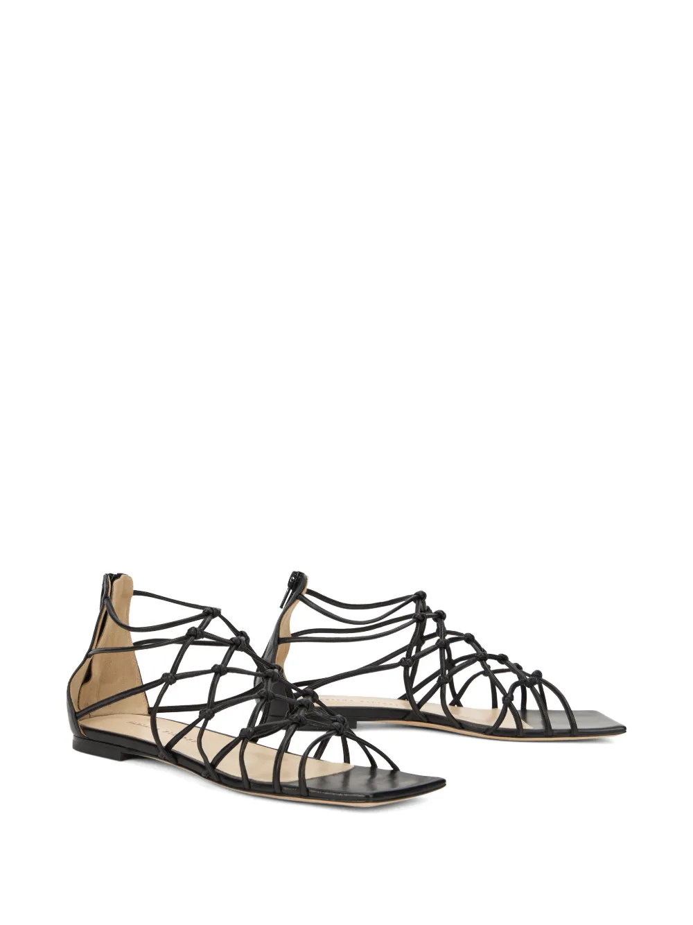 Fabiana Filippi lace sandal Zwart