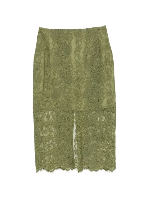 IMPERIAL floral-lace pencil midi skirt