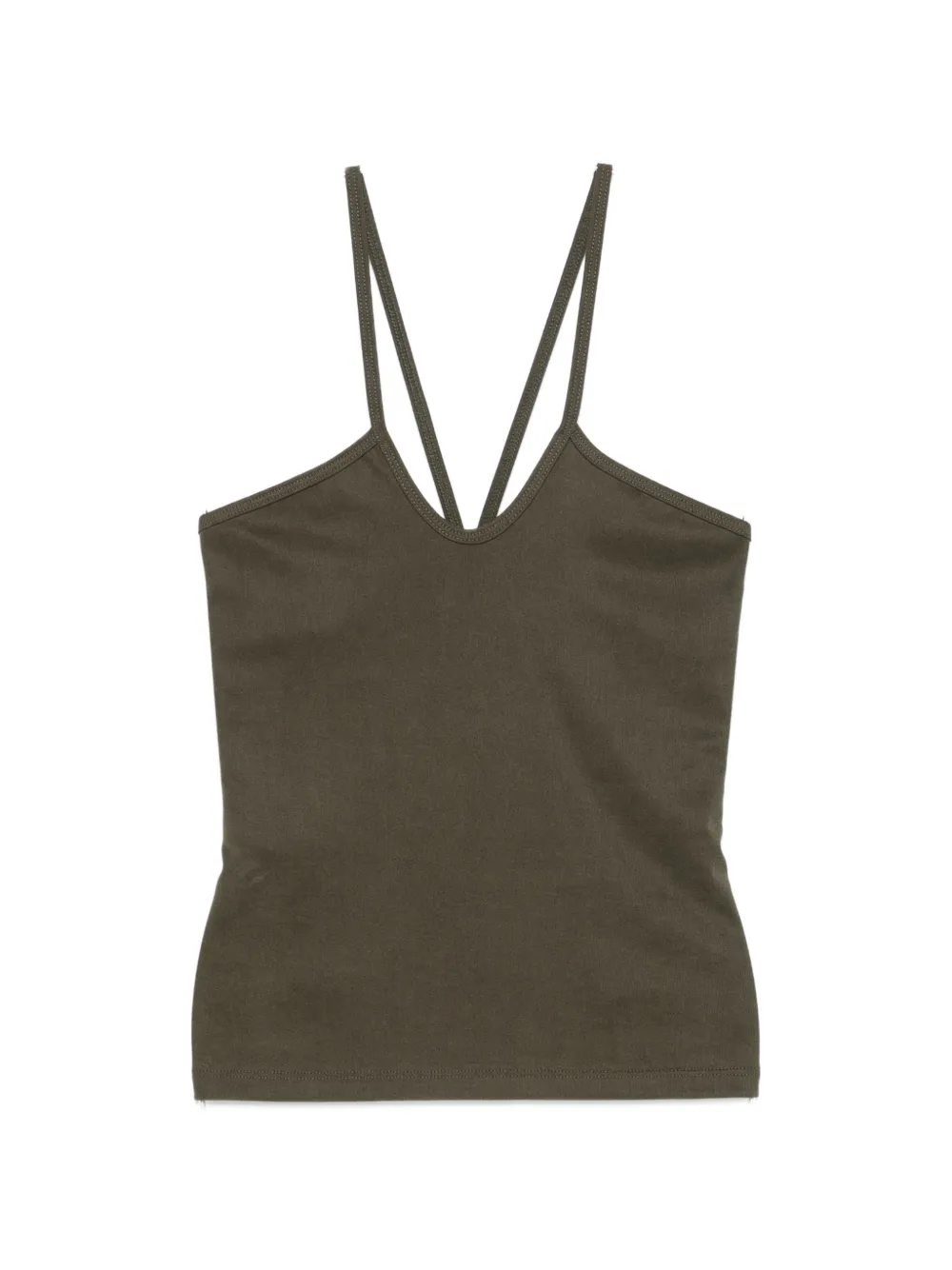 IMPERIAL ribbed-knit racerback top - Verde