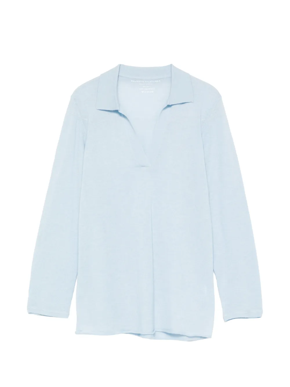 Majestic Filatures V-neck T-shirt - Blu