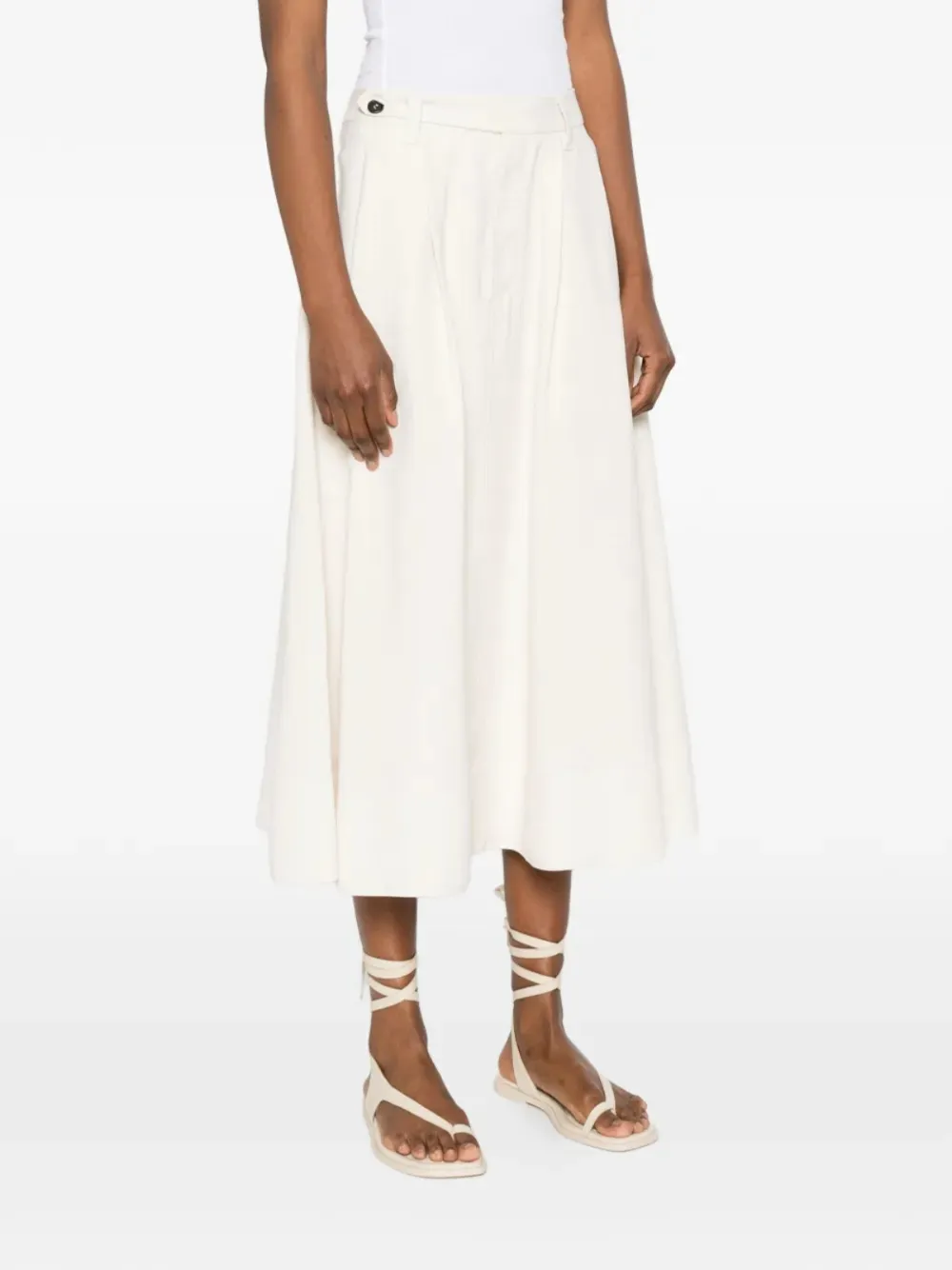  Brunello Cucinelli A-line Midi Skirt - Neutrals 