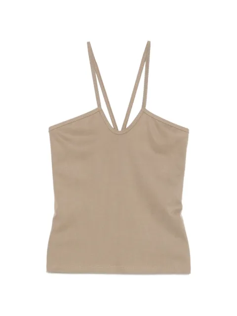IMPERIAL top de canalé con cuello halter