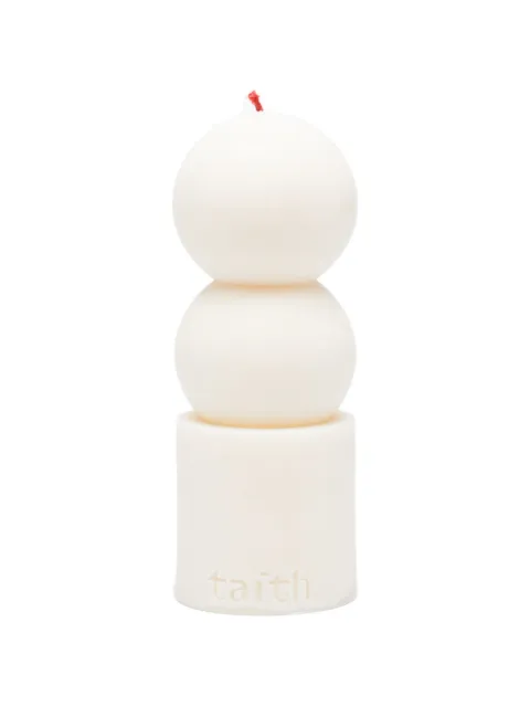 Taith Lilu stacked-design candle