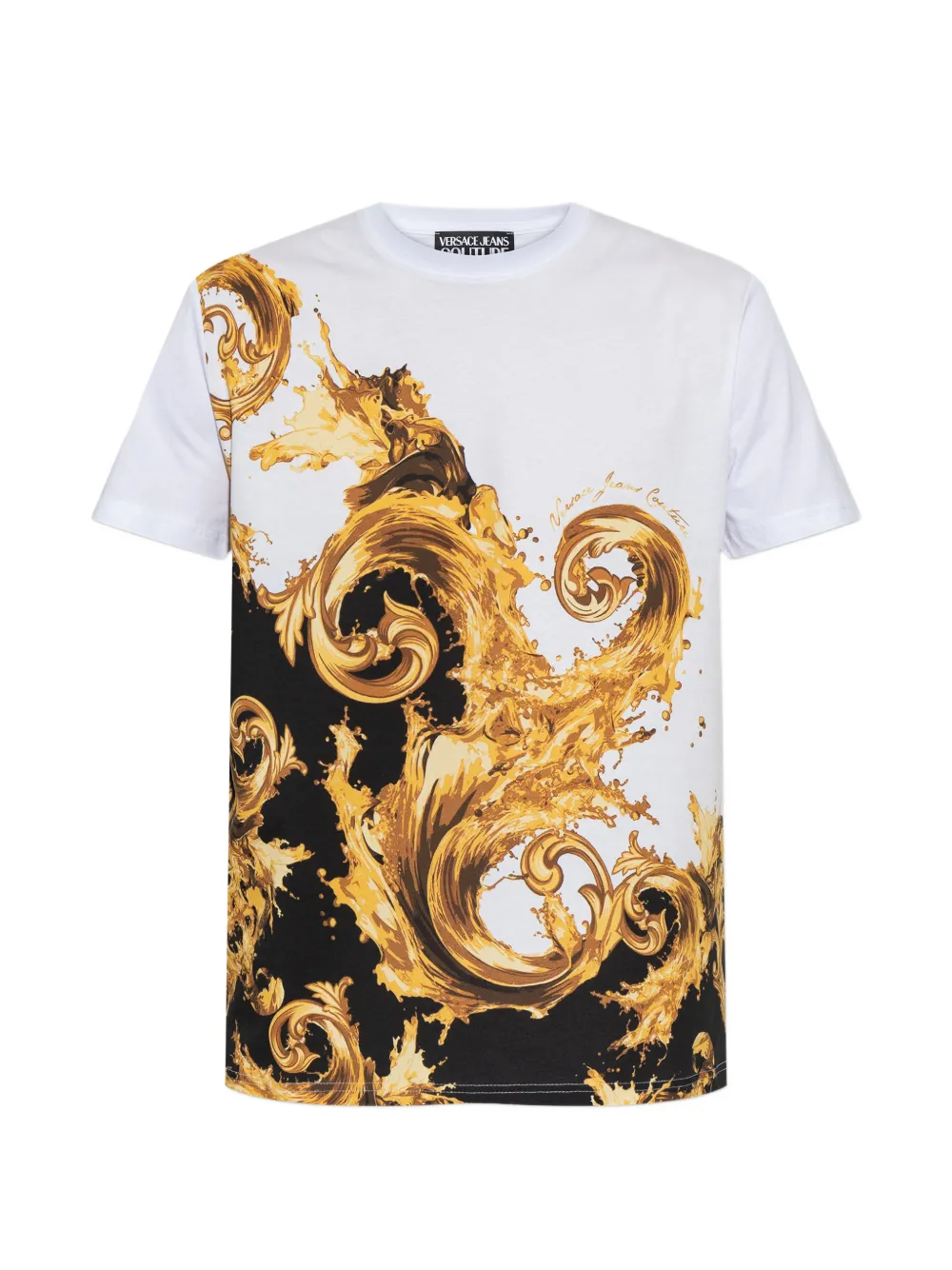 Versace Jeans Couture Wave Couture-print T-shirt - Bianco