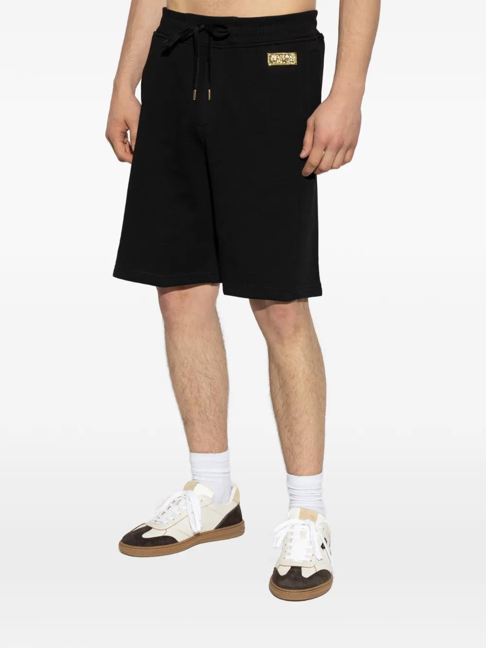  Versace Jeans Couture Short à Logo Imprimé - Noir 