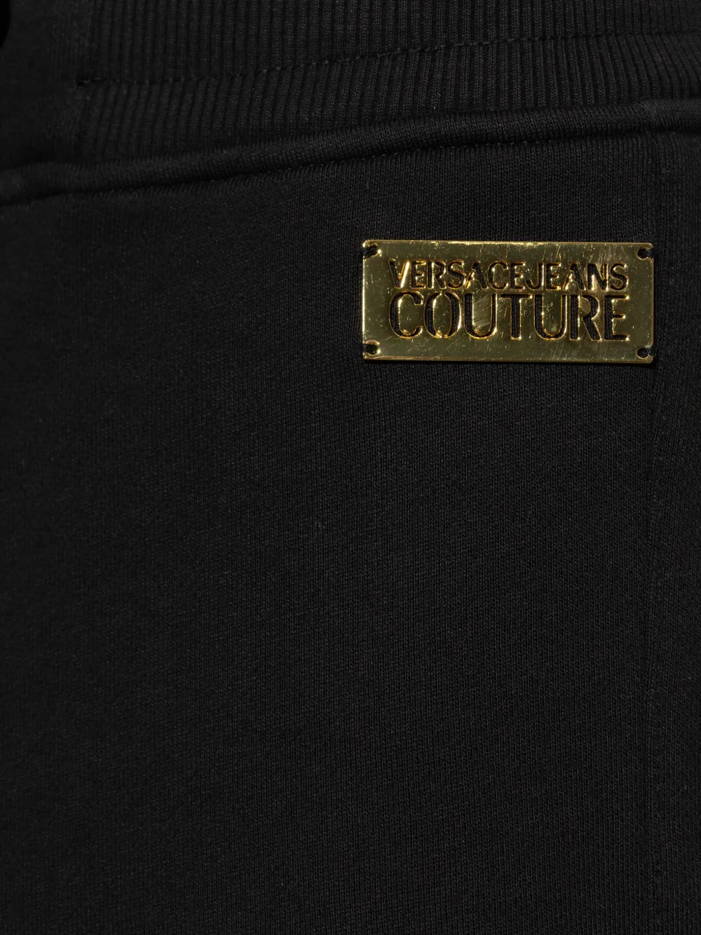 Versace Jeans Couture Shorts met trekkoord en logo Zwart