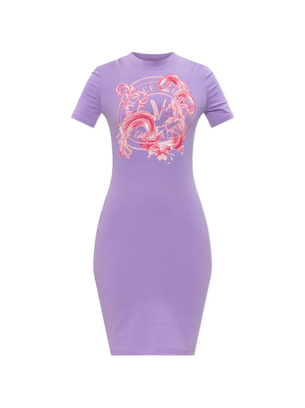 Versace Jeans Couture graphic t-shirt dress - Viola