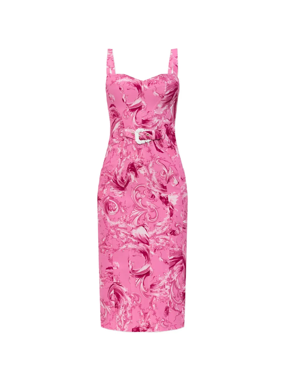 Versace Jeans Couture buckle patterned dress - Rosa