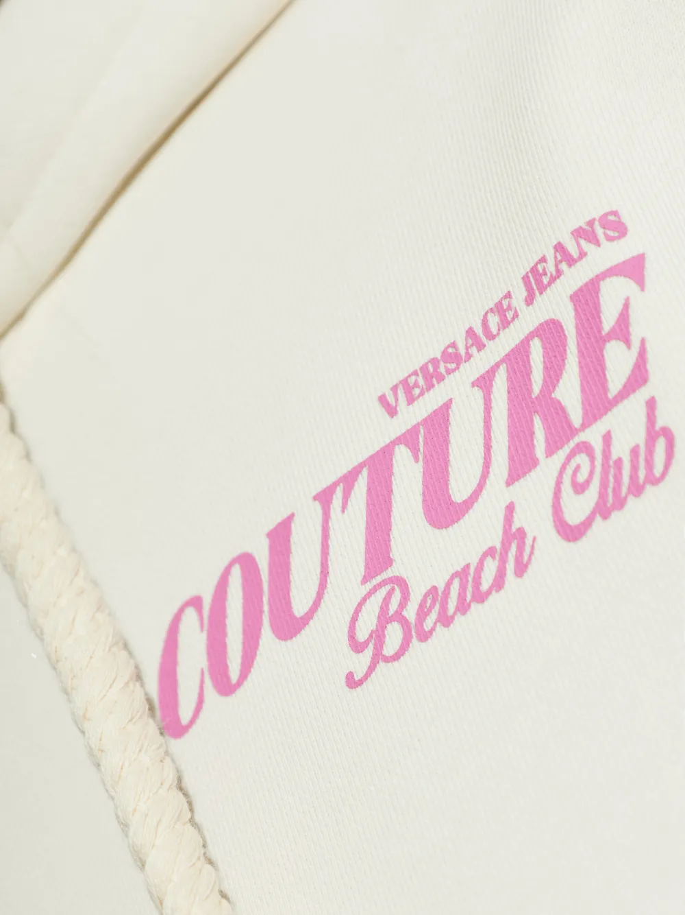 Versace Jeans Couture Sweater van katoen Beige