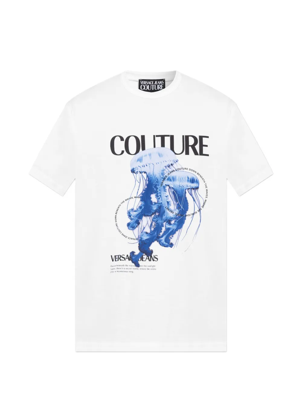Versace Jeans Couture print crew neck T-shirt - Weiß