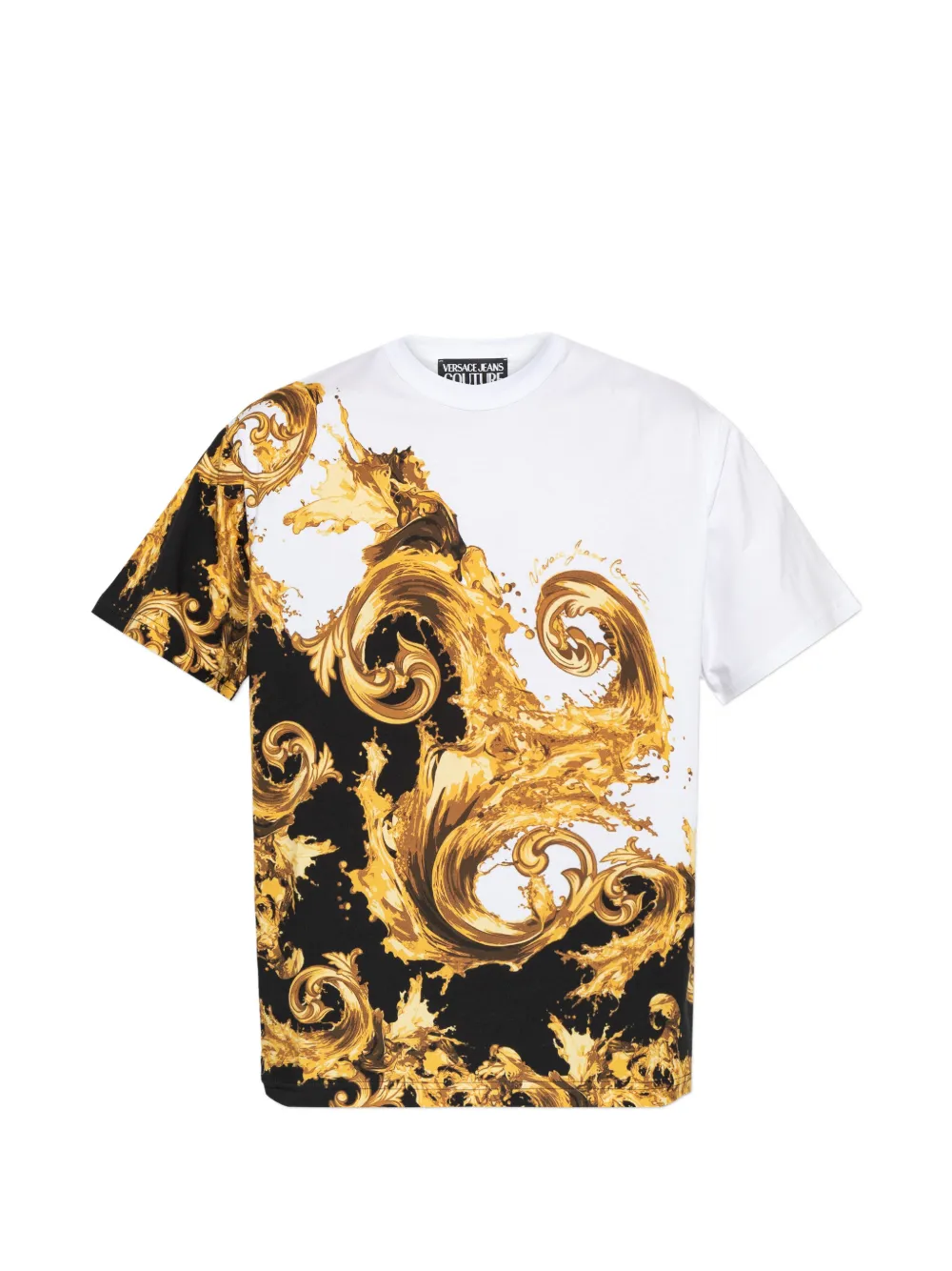 Versace Jeans Couture Wave Couture-print T-shirt - Bianco