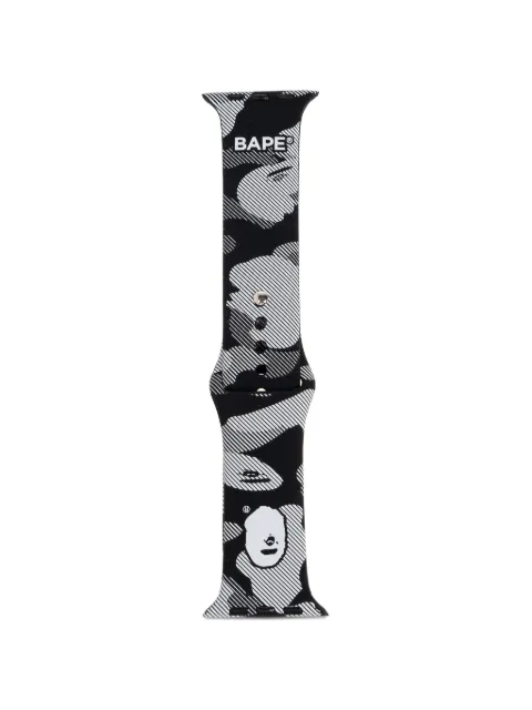 A BATHING APE® camouflage-print watch strap