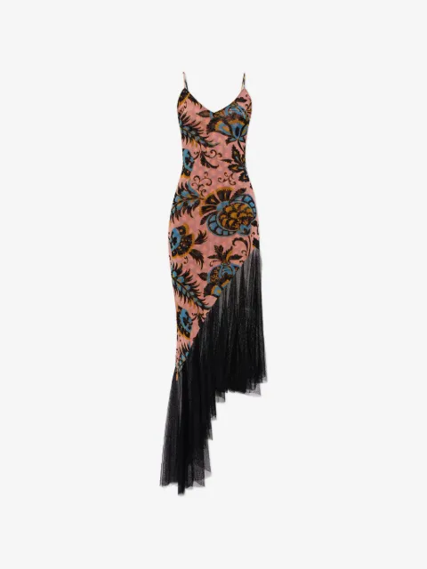 ETRO floral-print asymmetric dress