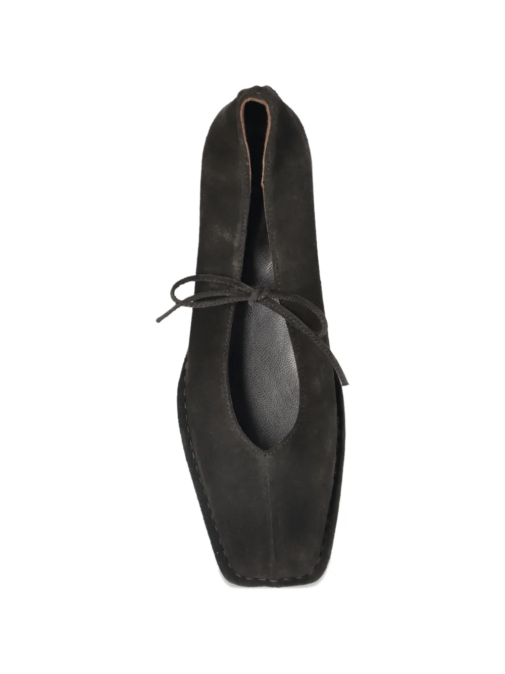 ALOHAS Sway suède ballerina's Bruin