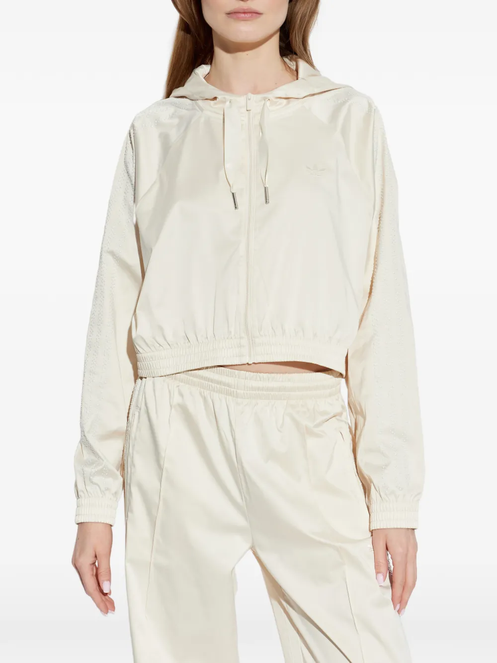 adidas Hoodie met rits Beige