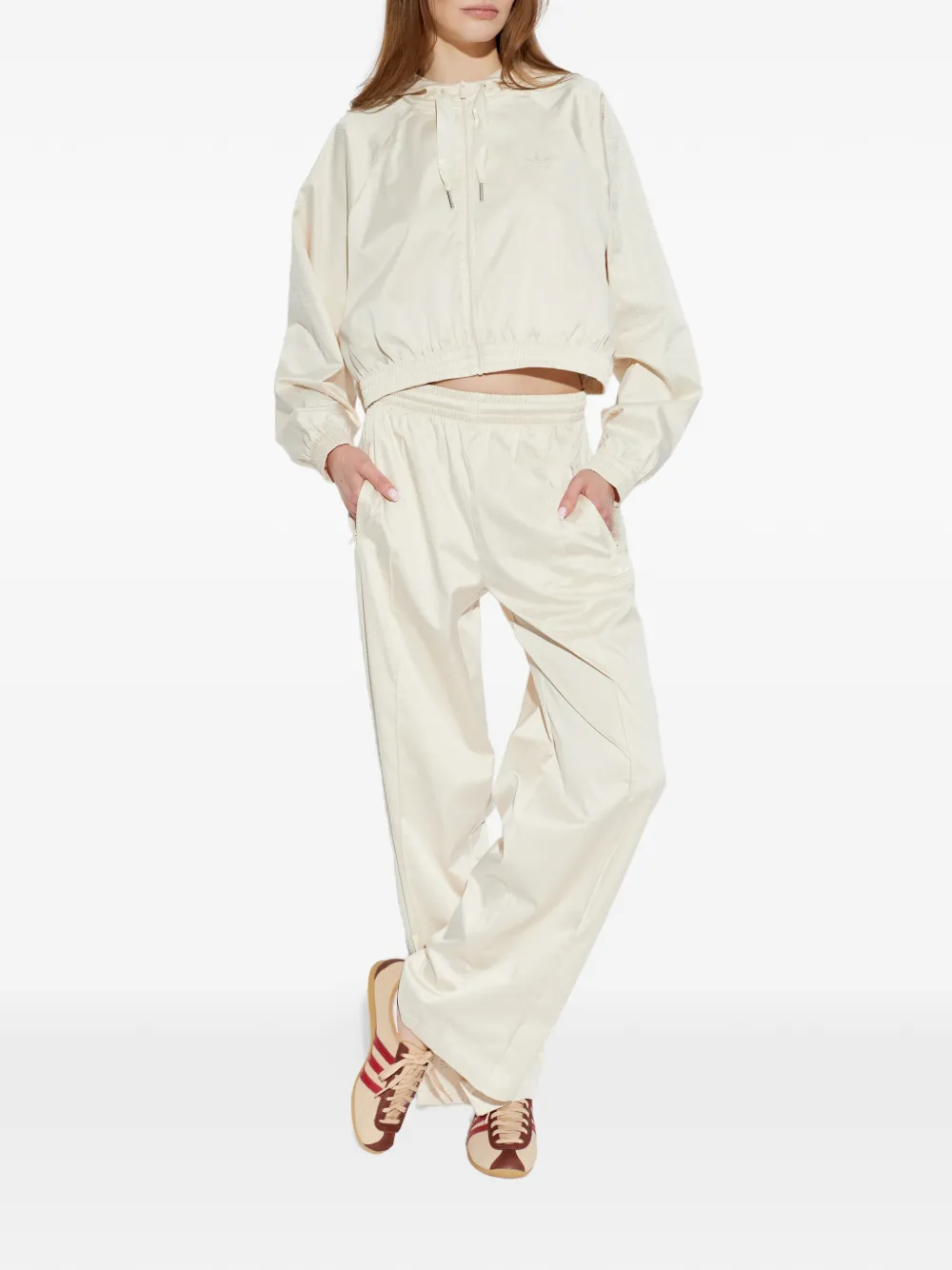 adidas Hoodie met rits Beige