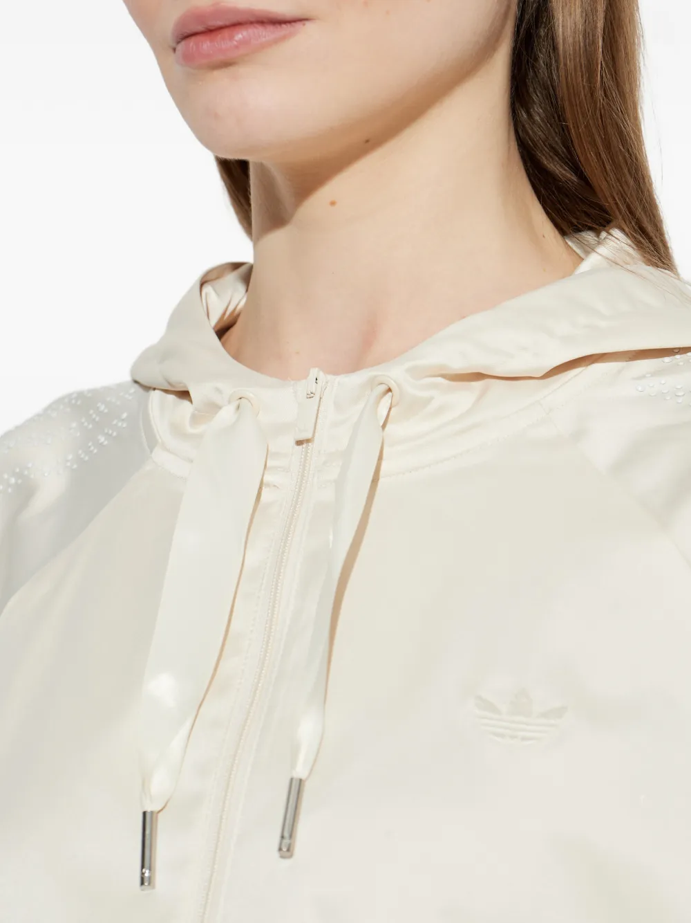 adidas Hoodie met rits Beige