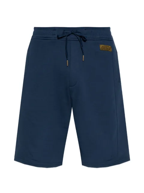 Versace Jeans Couture drawstring-detail logo-patch cotton shorts