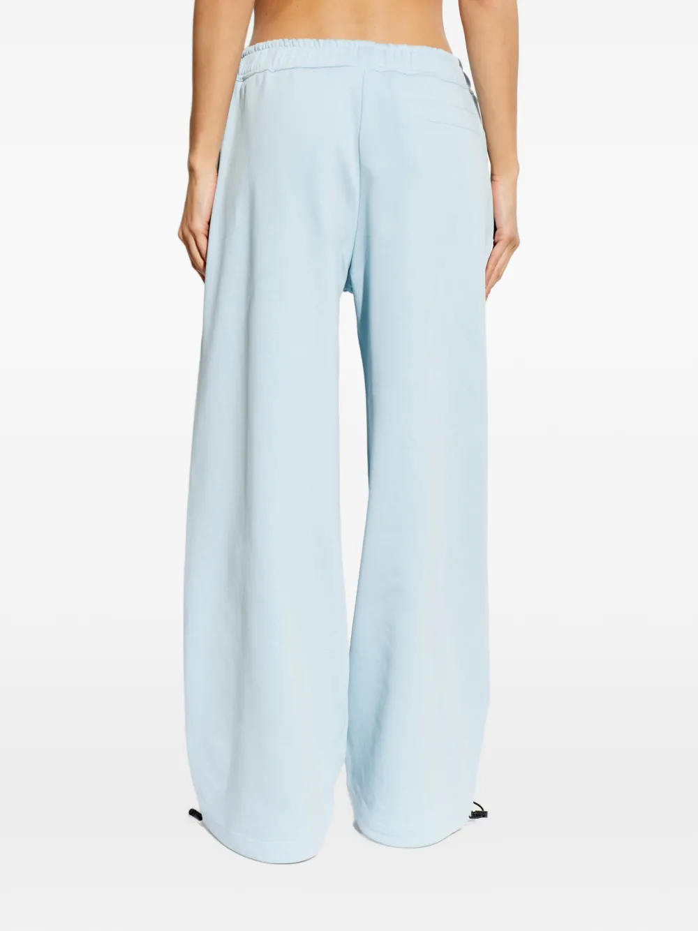 Versace Jeans Couture Broek met logo Blauw