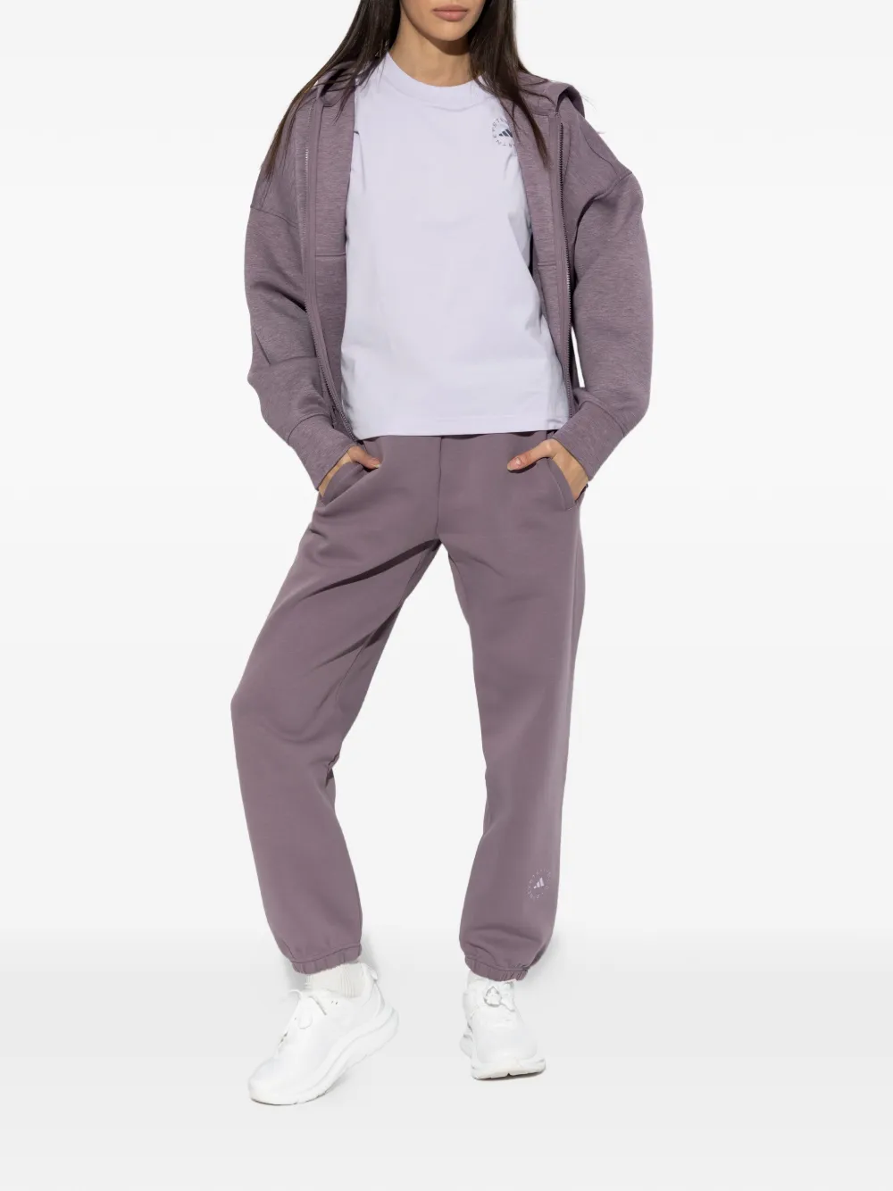 adidas by Stella McCartney Trainingsbroek met trekkoord Paars