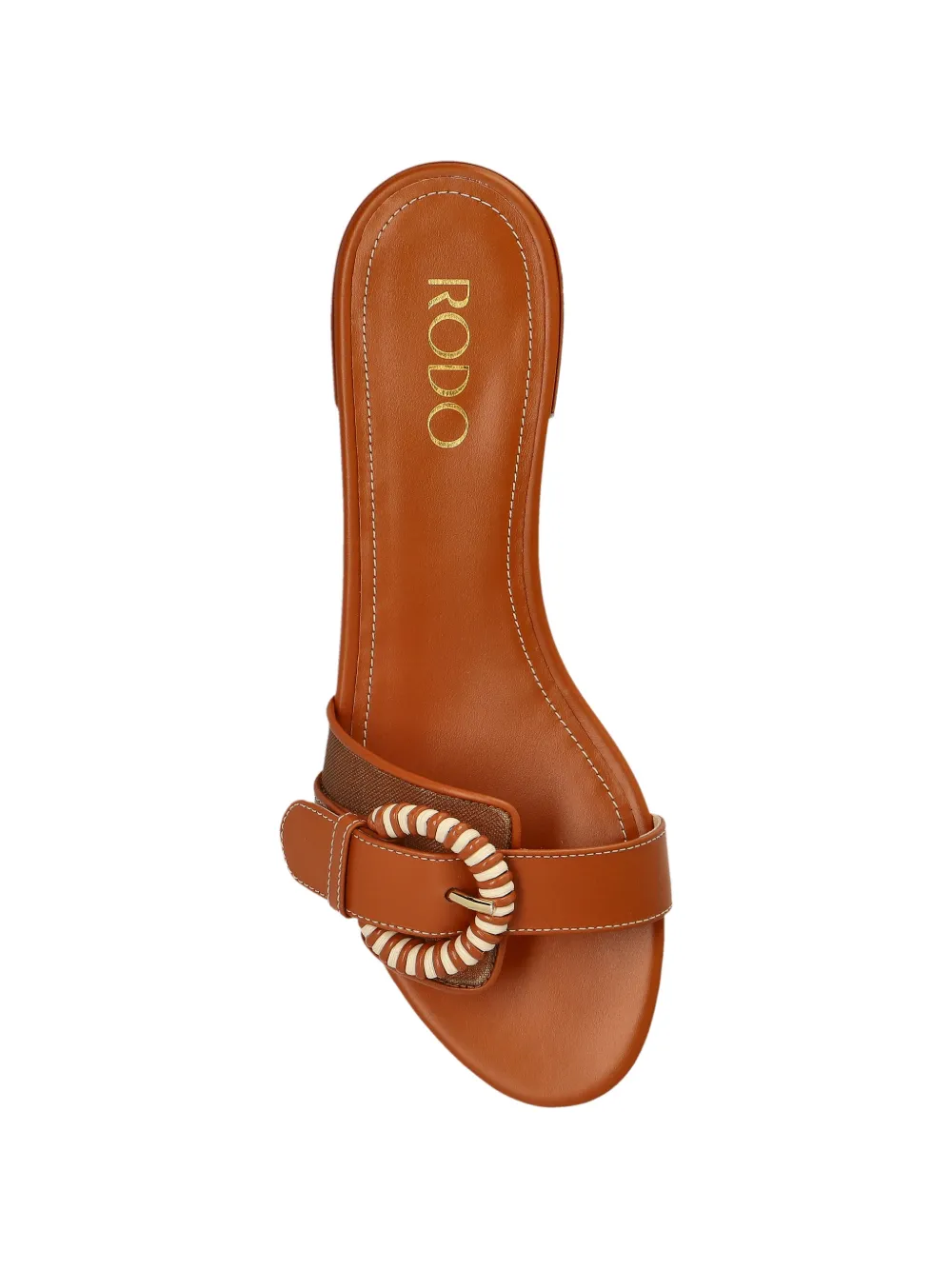 Rodo Sandalen met gespbandje Bruin