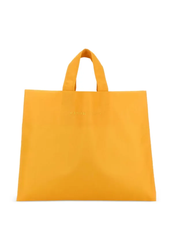 Carven Small Jeannette Tote Bag in Yellow