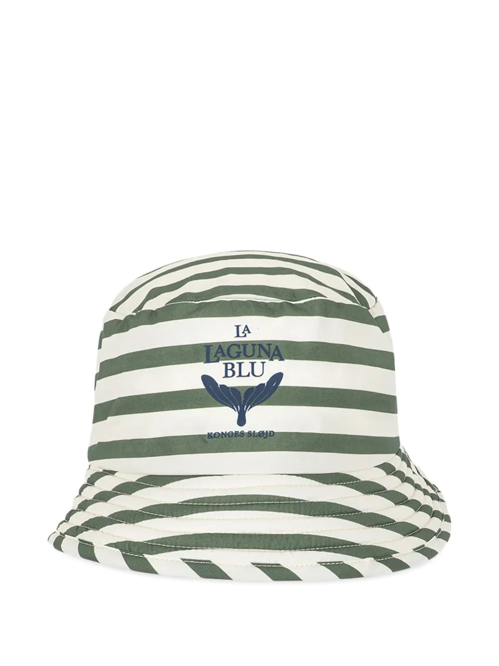 Konges Sløjd Asnou striped bucket hat - Verde
