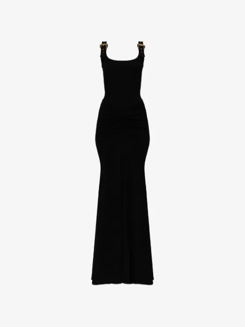 Versace Jeans Couture Baroque-buckle maxi dress