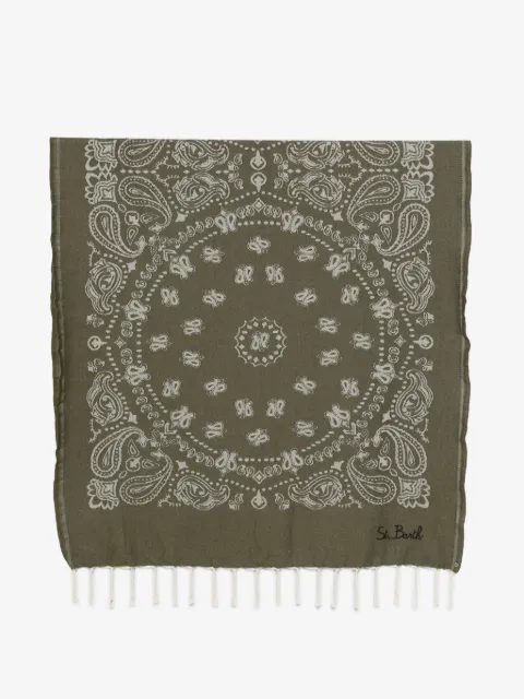 MC2 Saint Barth bandana-print fringed beach towel