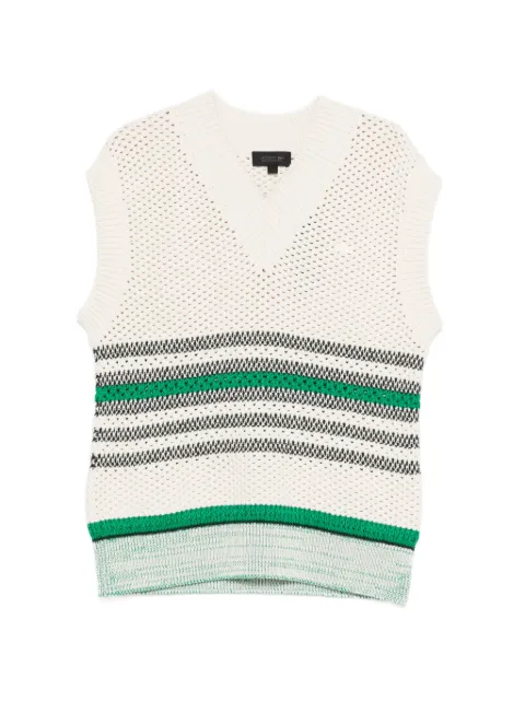 Lacoste striped V-neck vest