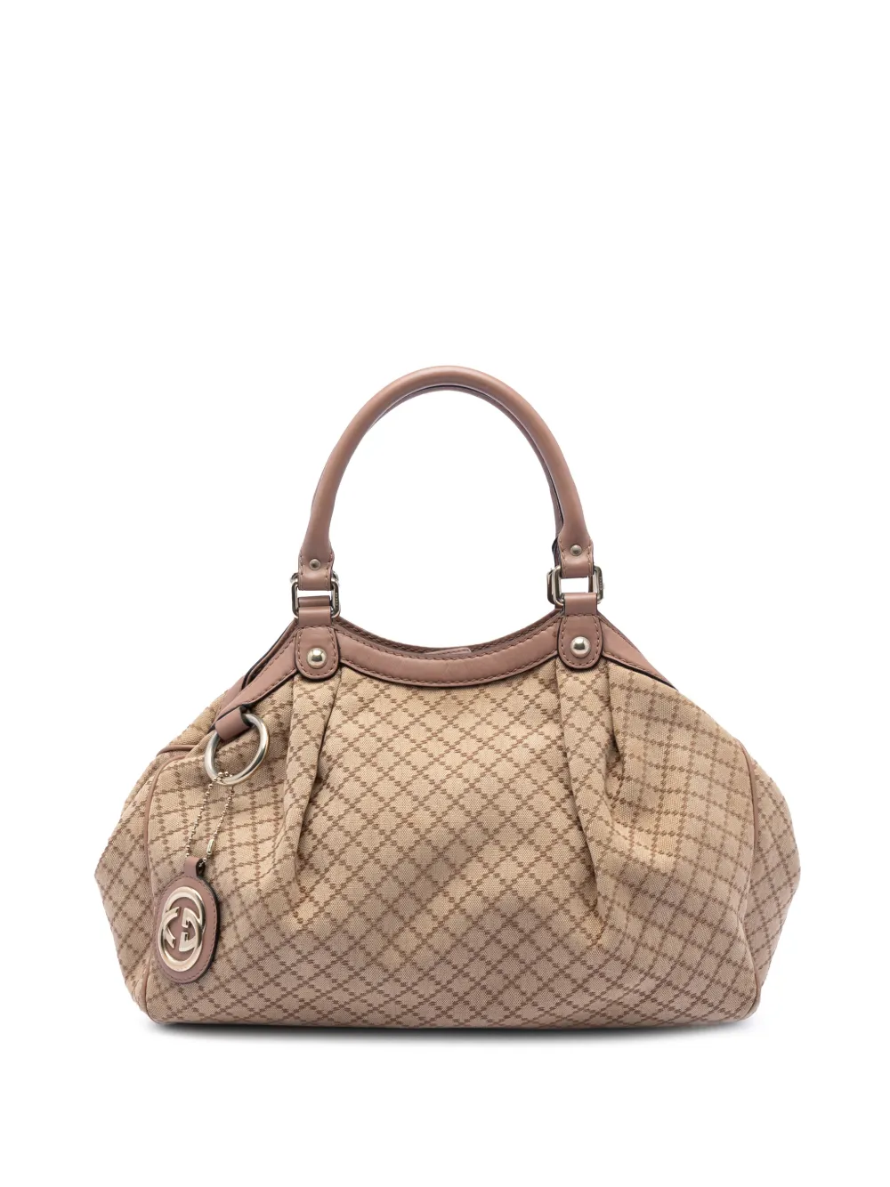 Gucci Pre-Owned 2016-2025 Medium Diamante Canvas Sukey tote bag - Marrone