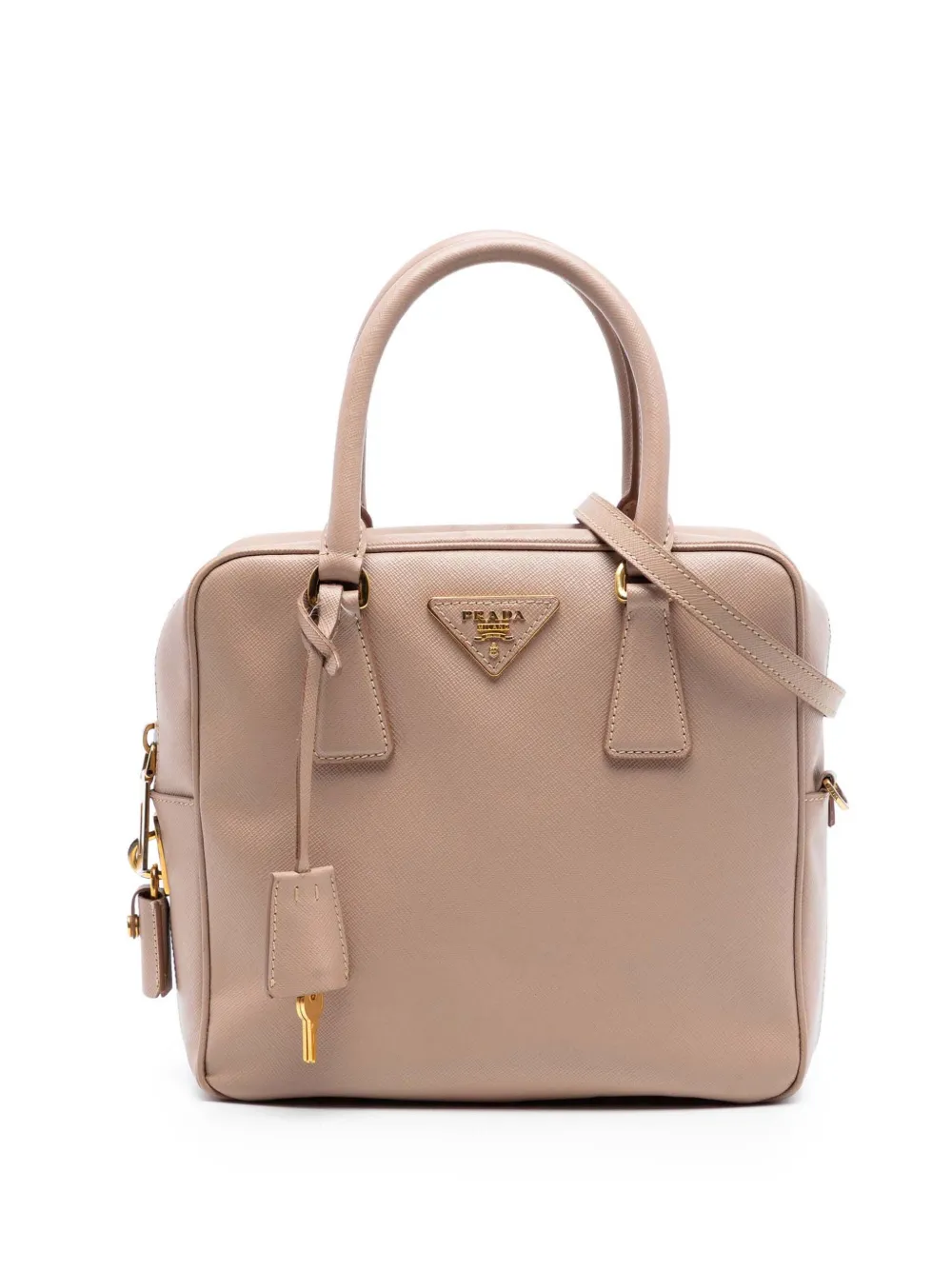 Prada Pre-Owned 2010-2025 Saffiano Lux satchel - Marrone