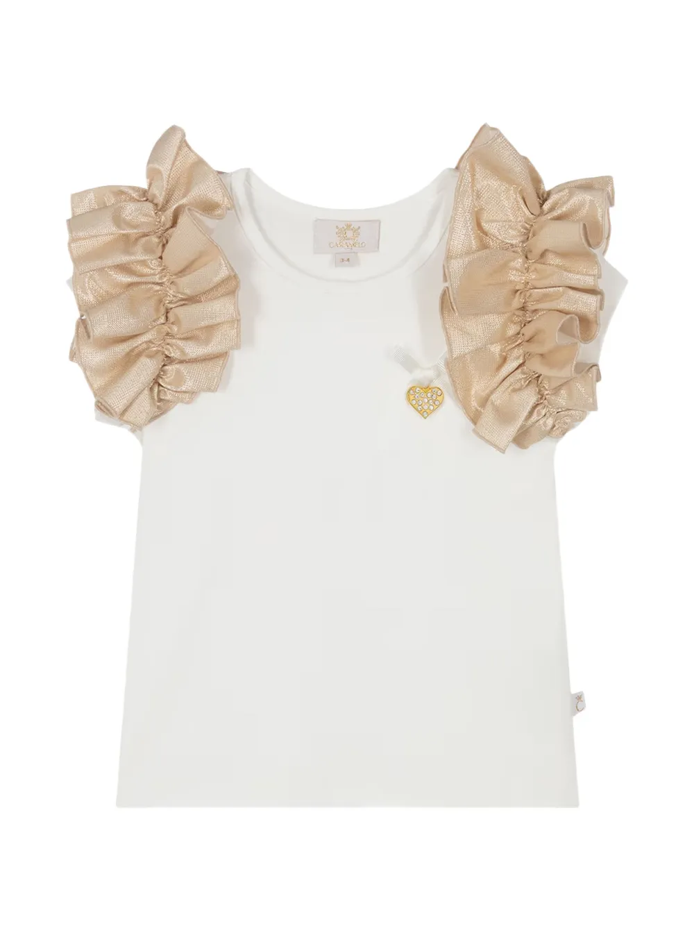 CACHAREL KIDS Twee rokken met ruches en strik Goud