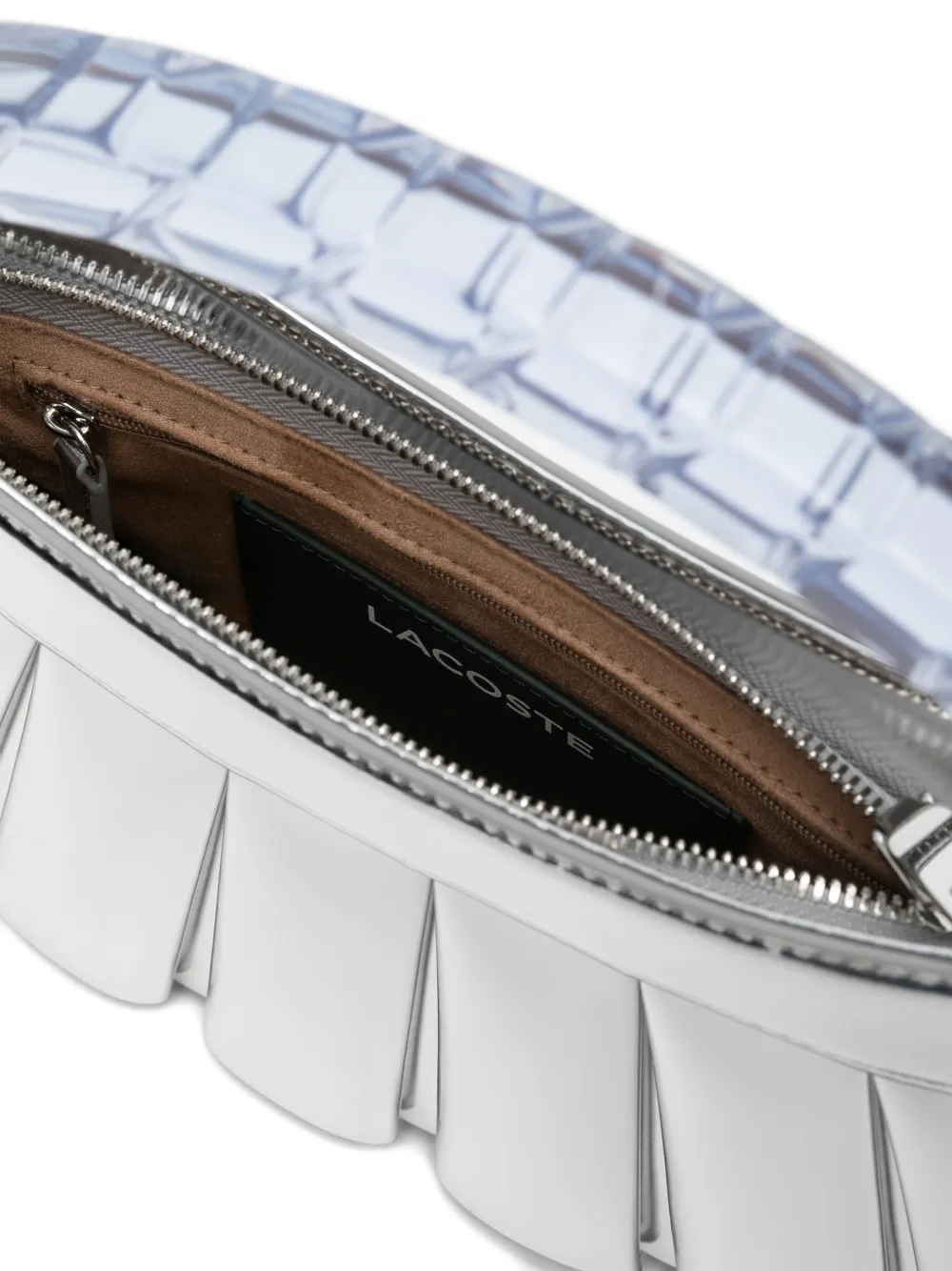 Lacoste H Lenglen geplooide shopper Zilver