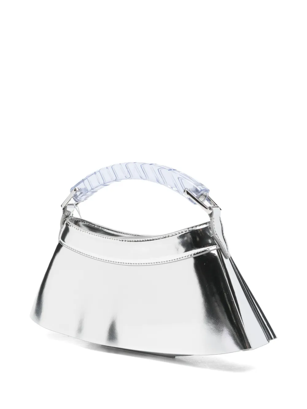 Lacoste H Lenglen geplooide shopper Zilver