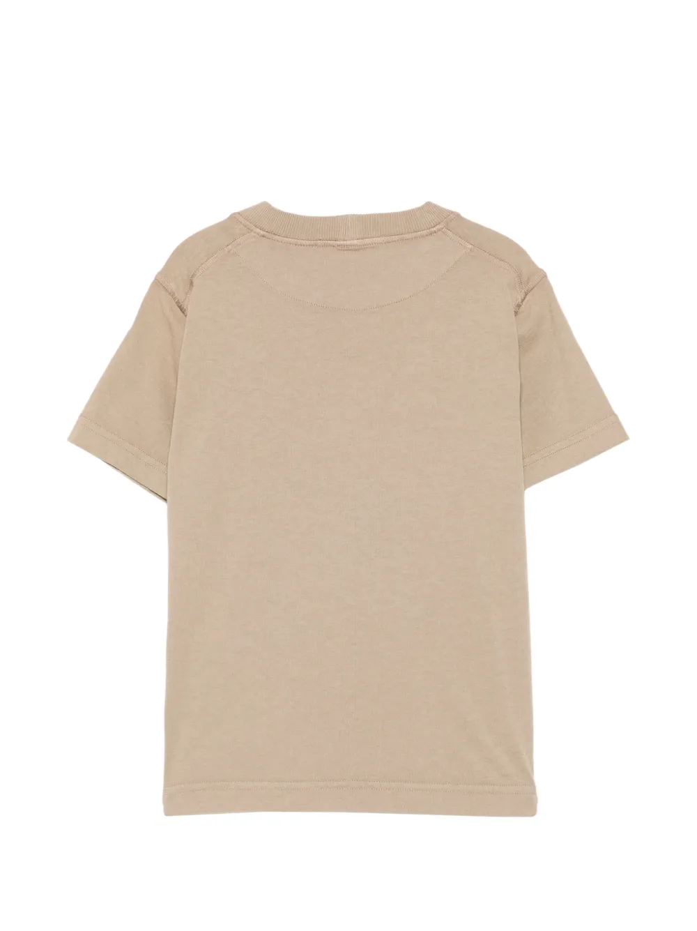 Stone Island Junior T-shirt met logopatch Beige