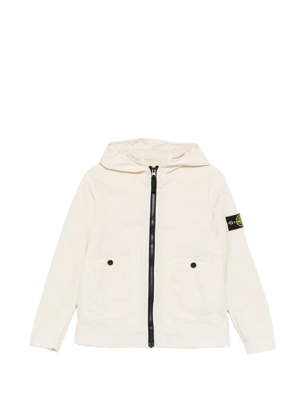 Stone Island Junior long-sleeve hooded jacket - Nude