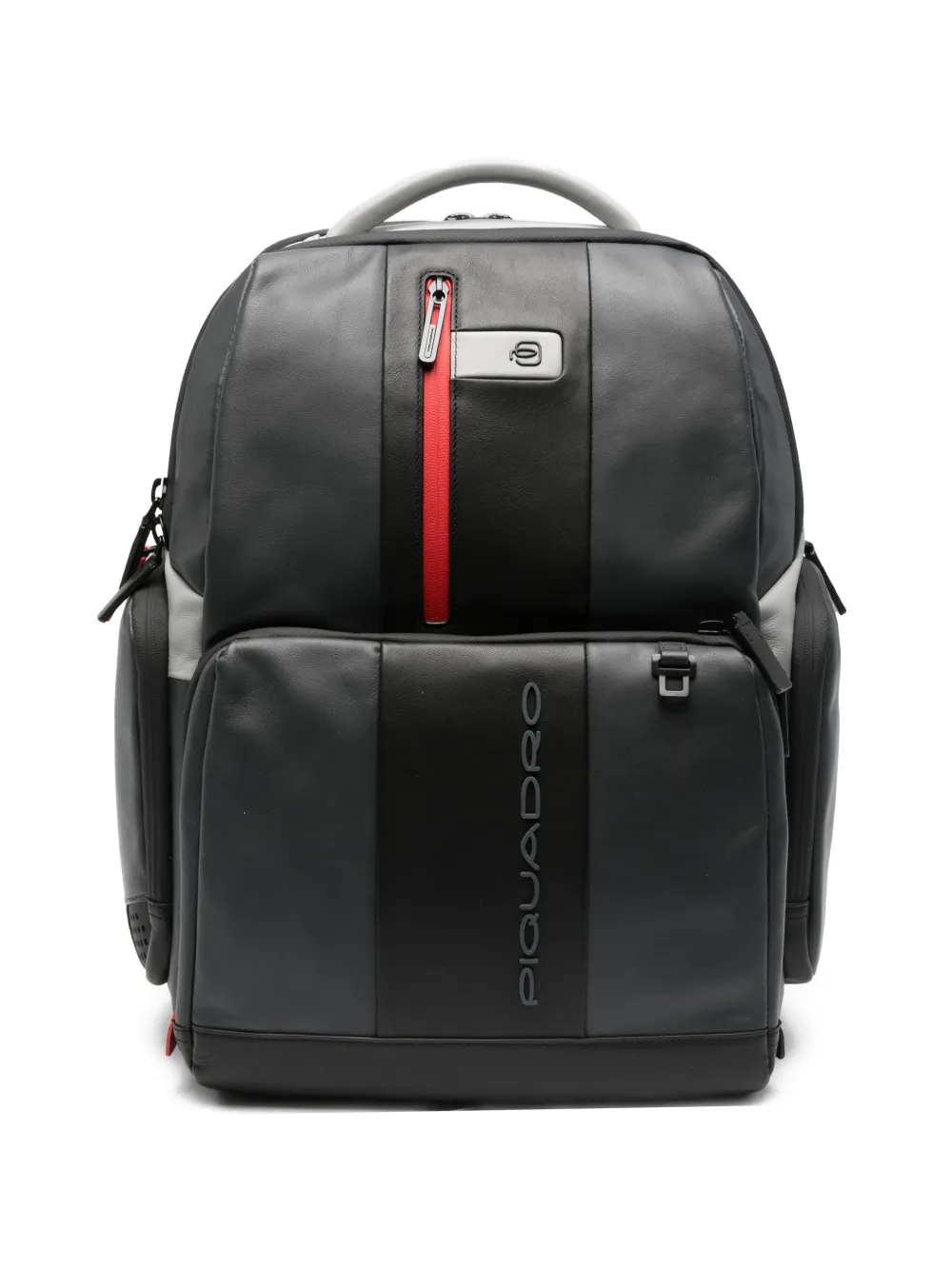 PIQUADRO zip-detail backpack - Grigio