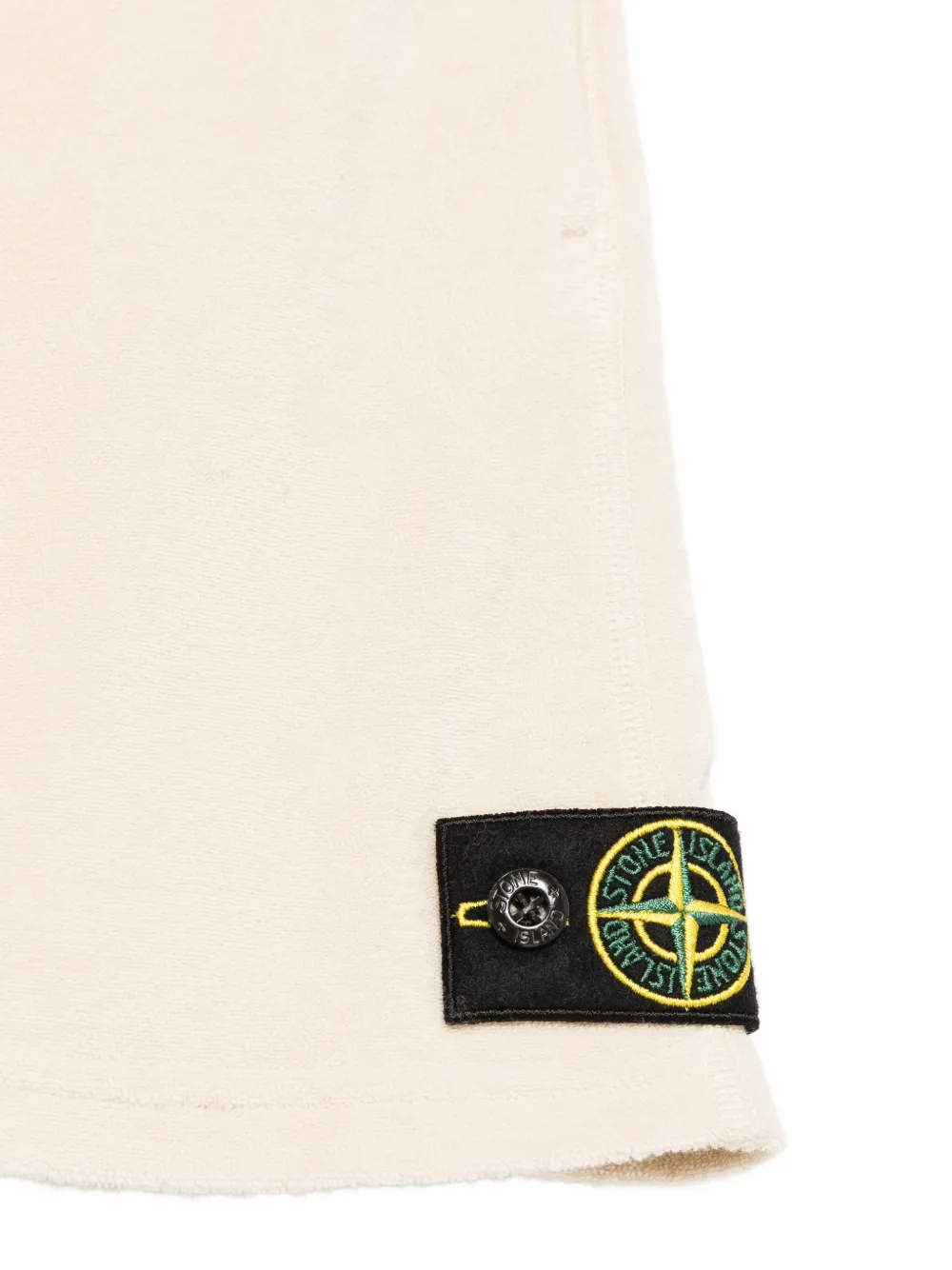Stone Island Junior Badstoffen shorts Beige