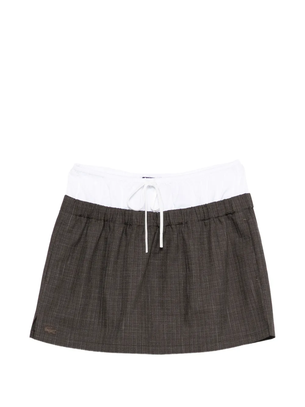 Lacoste Nakamura check mini skirt - Grau